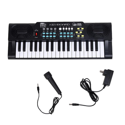 Intern 37-Key Mini Keyboard Piano with Microphone and Power Adapter