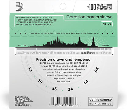 D'Addario EZ920 | 12-54 Medium Light Acoustic Guitar String