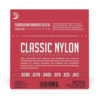 D'Addario EJ27N Nylon Classical Normal Tension Guitar Strings