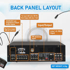 60W Compact Mixer Amplifier with USB/SD/FM/Bluetooth | EA-60