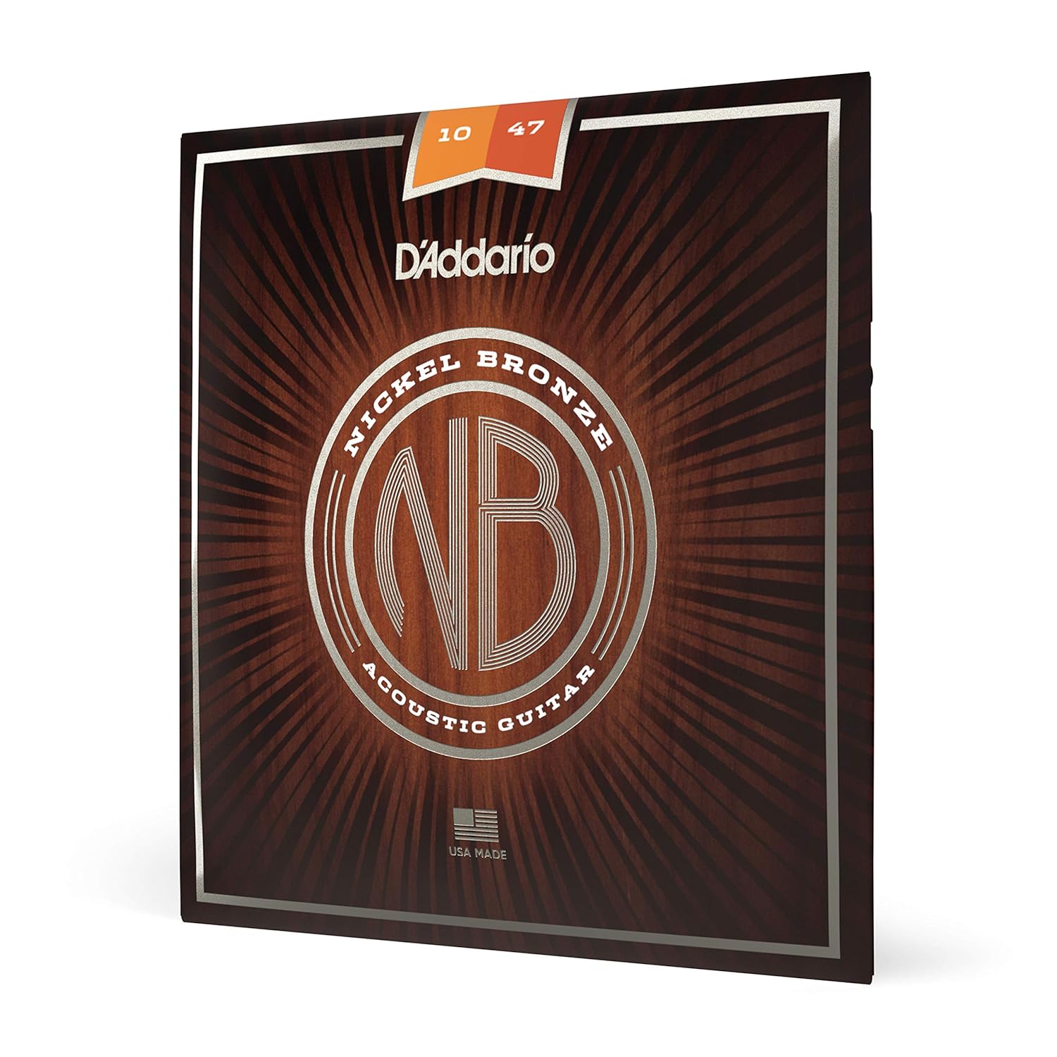 D'Addario NB1047 Nickel Bronze Acoustic Guitar Strings - Extra Light 10-47
