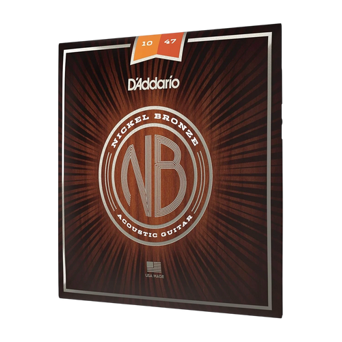 D'Addario NB1047 Nickel Bronze Acoustic Guitar Strings - Extra Light 10-47