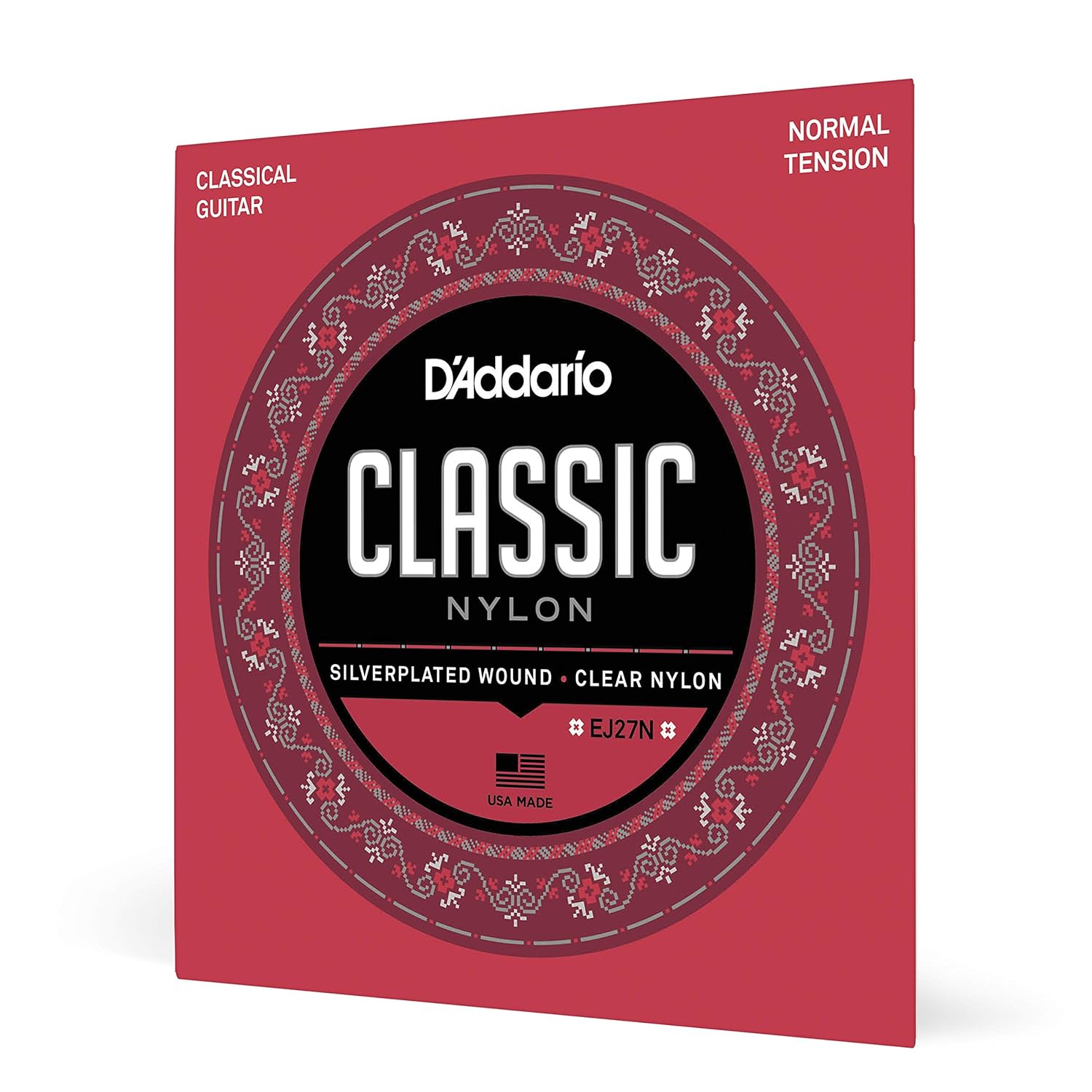 D'Addario EJ27N Classical Guitar Strings - Normal Tension Nylon Student Set