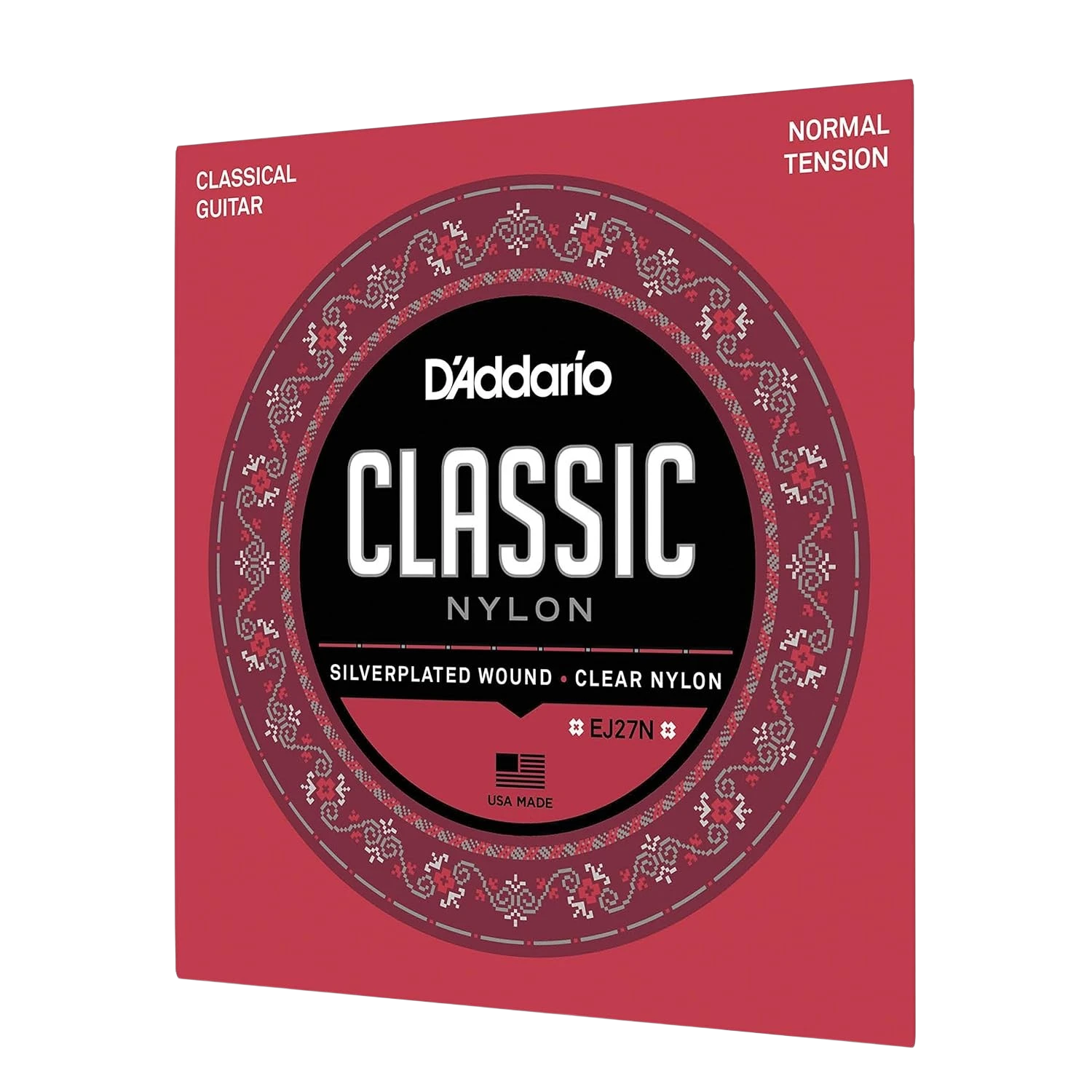 D'Addario EJ27N Classical Guitar Strings - Normal Tension Nylon Student Set