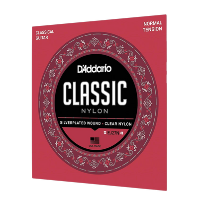 D'Addario EJ27N Classical Guitar Strings - Normal Tension Nylon Student Set