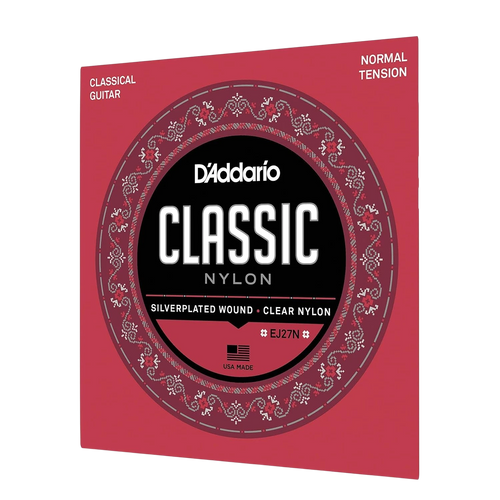 D'Addario EJ27N Classical Guitar Strings - Normal Tension Nylon Student Set