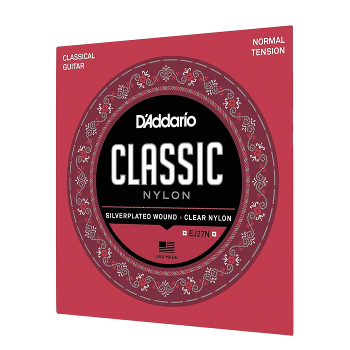D'Addario EJ27N Classical Guitar Strings - Normal Tension Nylon Student Set