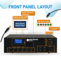 60W Compact Mixer Amplifier with USB/SD/FM/Bluetooth | EA-60