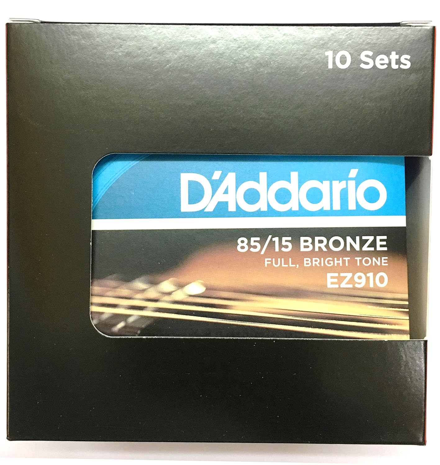 D'Addario EZ910 Acoustic Guitar Strings, Pack of 2