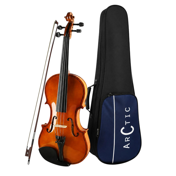 Arctic Neo Full Size 4/4 Solid Wood Beginner Violin Kit | AR-PVK-01