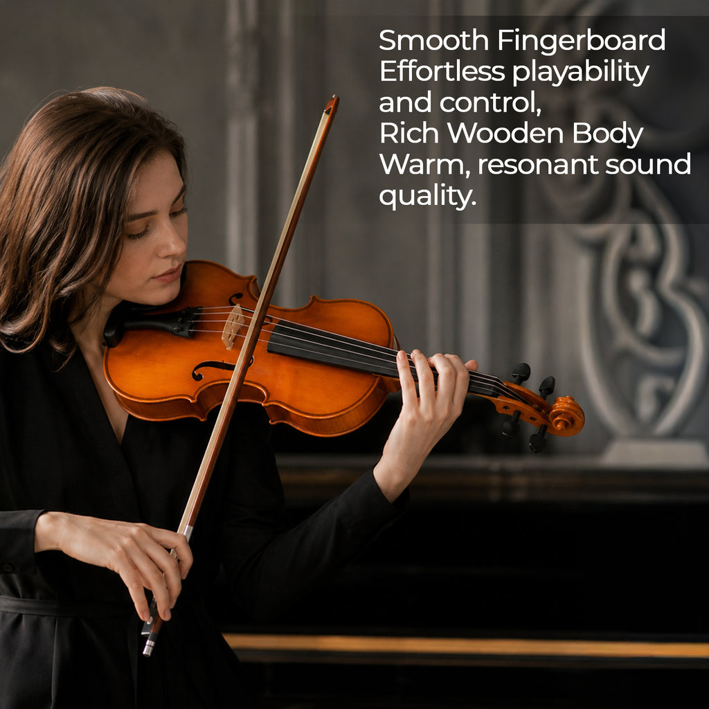 Arctic Neo Full Size 4/4 Solid Wood Beginner Violin Kit | AR-PVK-01