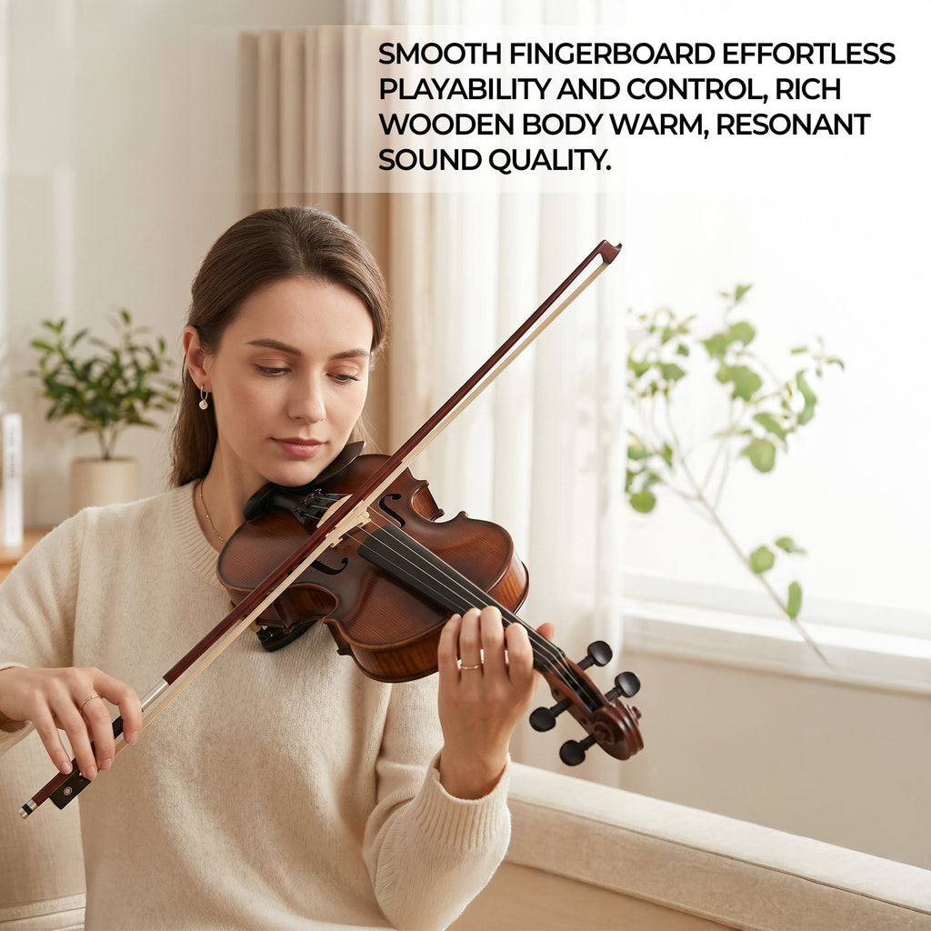Arctic Apex Full Size (4/4) Solid Wood Violin Set | AR-SVK-01