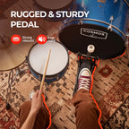 ARCTIC Cosmos 22 Inch 5-Piece Acoustic Drum Set with Cymbals, Hardware, Drum Throne & Drum Sticks - Blue