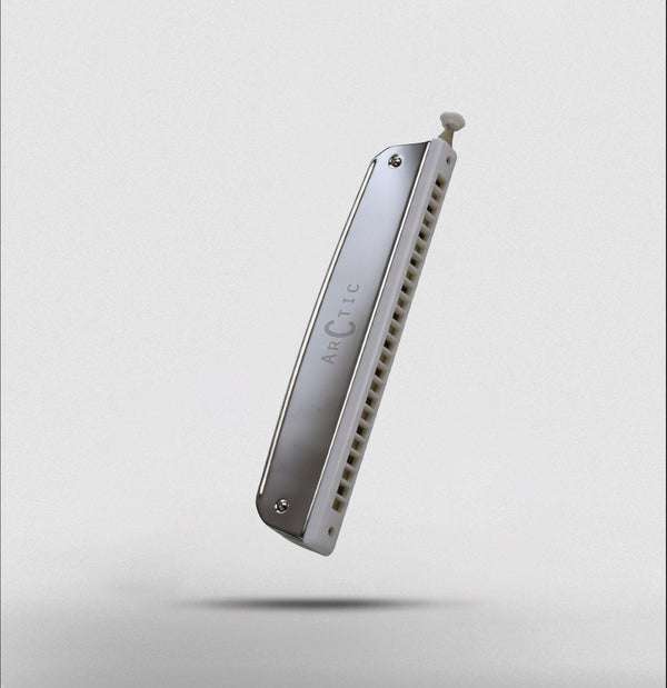 ARCTIC C Scale 24-Hole Chromatic Scale Changer Harmonica with Case – Premium Mouth Organ