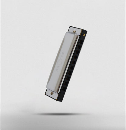 ARCTIC G Scale 10-Hole 20-Tone Harmonica | Premium Mouth Organ with Case & Cloth