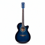 INTERN 40" Cutaway Acoustic Guitar – Equalizer, Pickup & Accessories | Blue