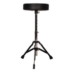 Arctic Cosmos 5-Piece Complete Acoustic Drum Kit (Black) - Full Set with Hardware & Throne