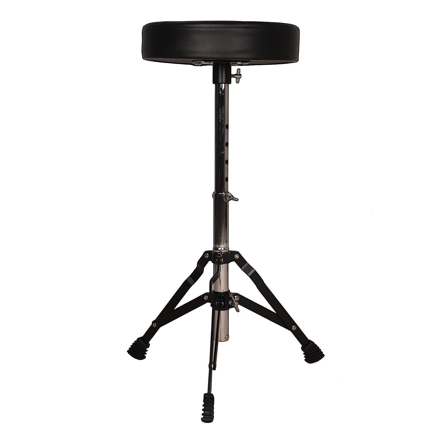 Arctic Cronos 5-Piece Acoustic Drum Kit (Black) with Cymbals, Sticks & Hardware