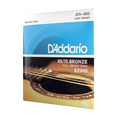 D'Addario acoustic guitar string set packaging with brand name and product details.