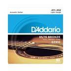 D'Addario EZ910 acoustic guitar strings, .011-.