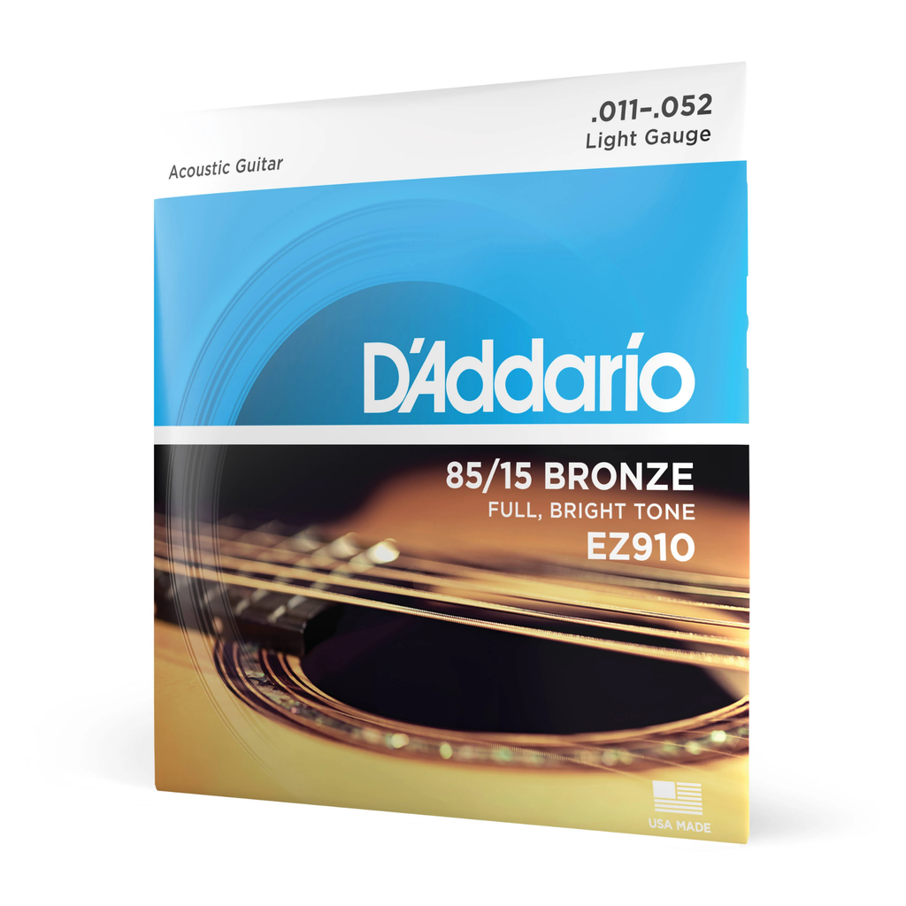 D'Addario EZ910 acoustic guitar strings (.011-.