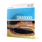 D'Addario EZ910 acoustic guitar strings (.011-.