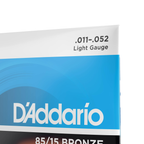 D'Addario guitar string packaging with blue and white design