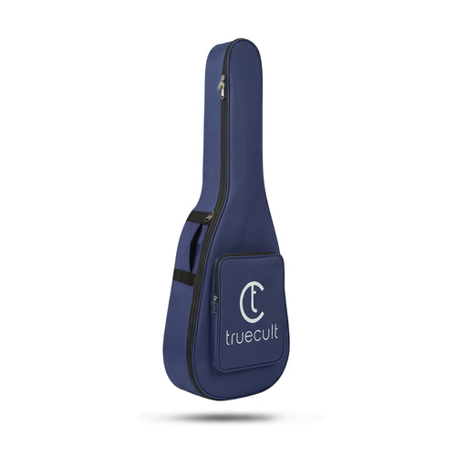True Cult Acoustic Guitar Bag for 38-42" Guitar | Padded, Adjustable, Travel Gig Case | Navy Blue