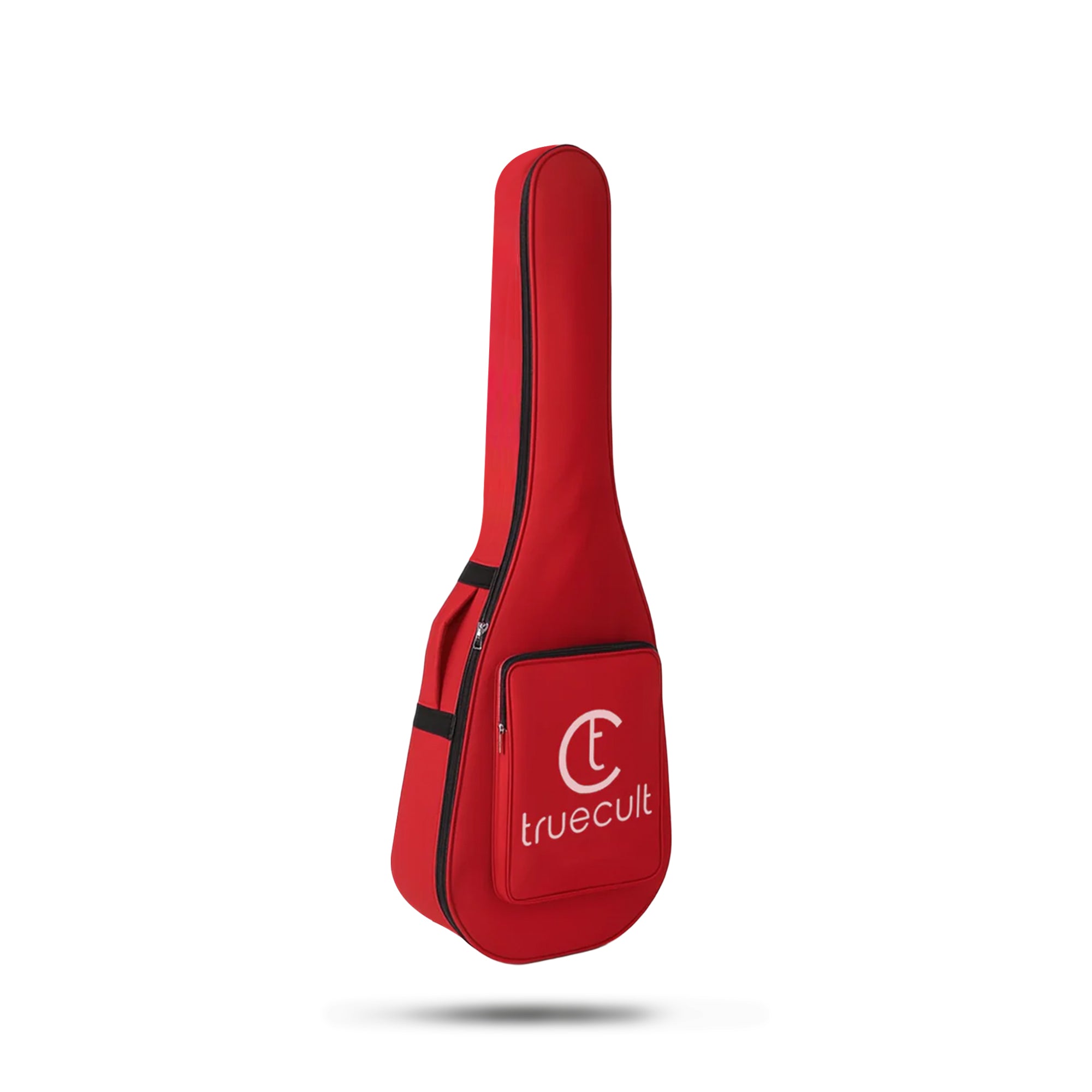 True Cult Acoustic Guitar Bag for 38-42" Guitar | Padded, Adjustable, Travel Gig Case | Red