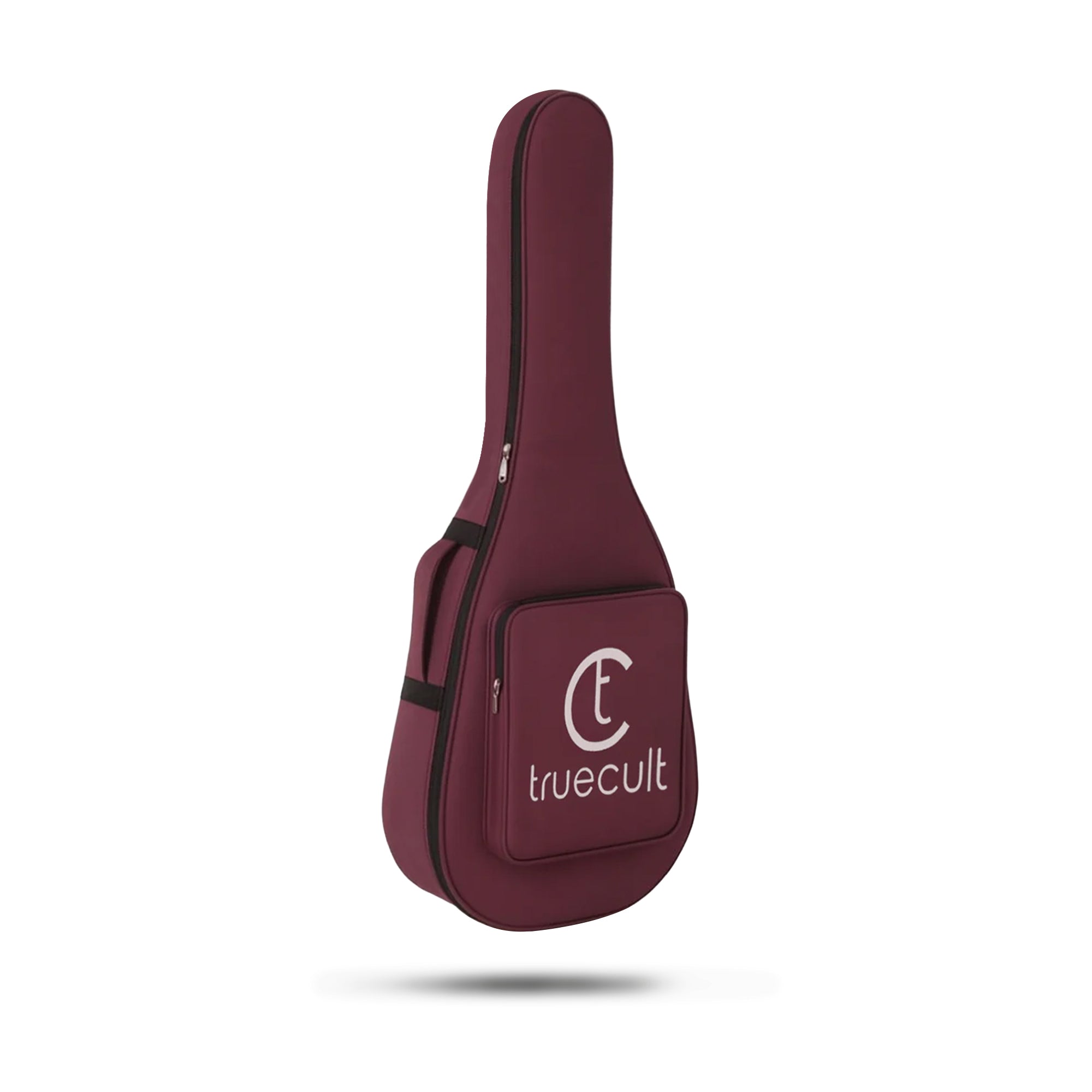 True Cult Acoustic Guitar Bag for 38-42" Guitar | Padded, Adjustable, Travel Gig Case | Wine Red