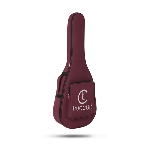 True Cult Acoustic Guitar Bag for 38-42" Guitar | Padded, Adjustable, Travel Gig Case | Wine Red
