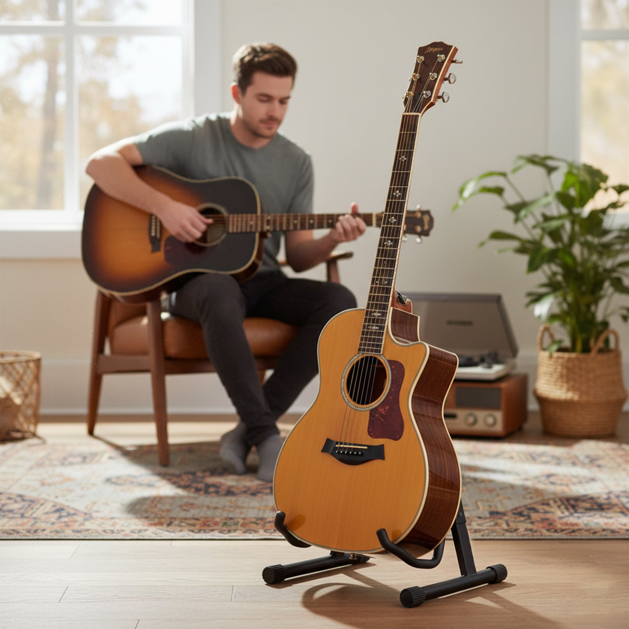Arctic Universal Foldable A-Frame Guitar Stand | AR-GS-01