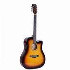 Intern 41 inch Acoustic Guitar with Picks - Sunbrust