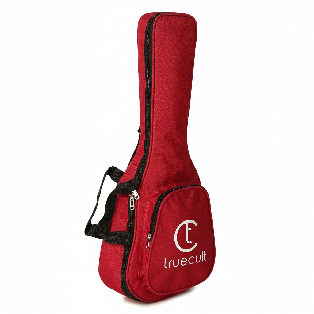 True Cult Ukulele Bag Cover for Concert/Tenor/Soprano Ukulele Padded Quality (Red)