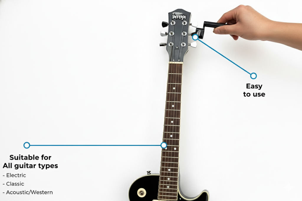 Intern Guitar String Peg Winder for Guitar & Ukulele