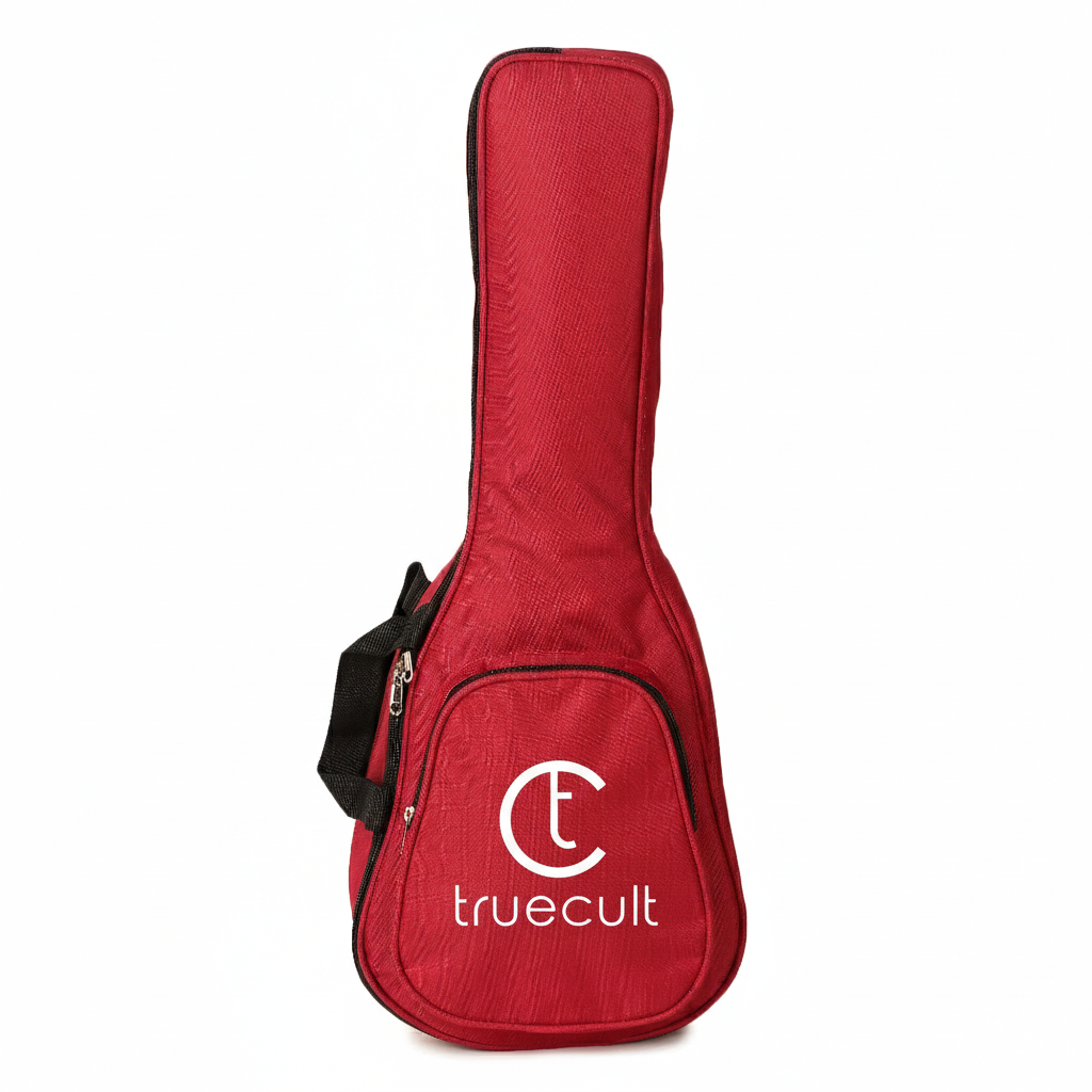 True Cult Ukulele Bag for Concert/Tenor/Soprano Ukulele Padded Quality (Red)