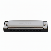 ARCTIC G Scale 10-Hole 20-Tone Harmonica | Premium Mouth Organ with Case & Cloth