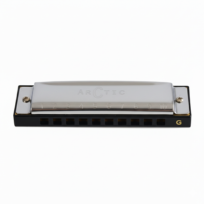 ARCTIC G Scale 10-Hole 20-Tone Harmonica | Premium Mouth Organ with Case & Cloth