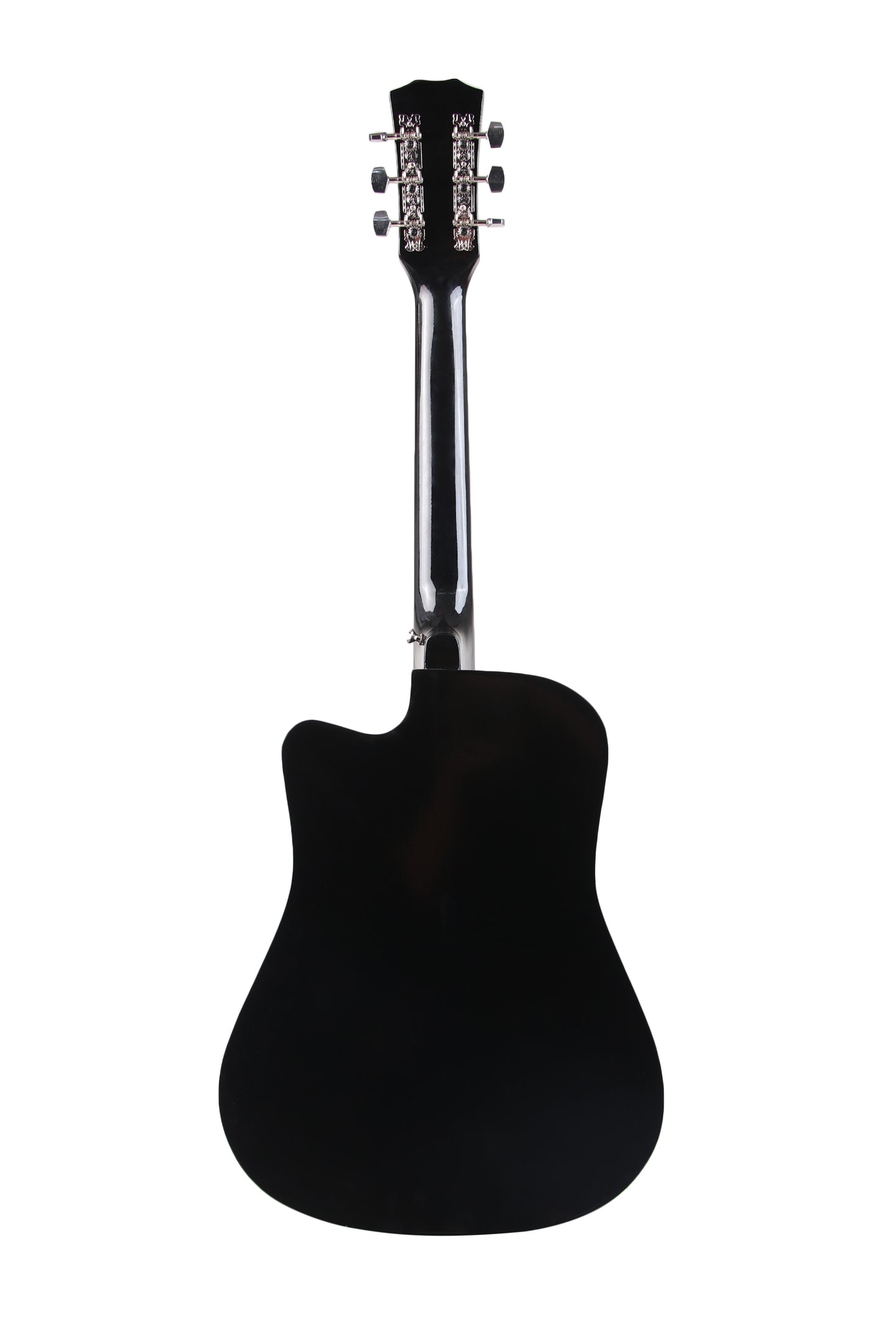 Revel 38 inch Acoustic Guitar with Bags & Picks - Black Glossy Finish