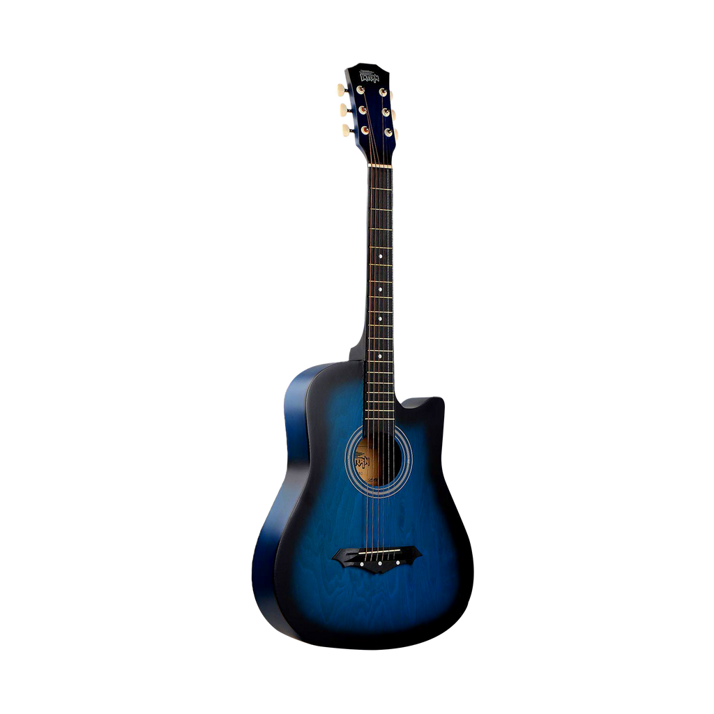 Intern INT-38C-BL | 38" Acoustic Guitar Kit - Blue Matte Finish