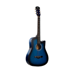Intern INT-38C-BL | 38" Acoustic Guitar Kit - Blue Matte Finish
