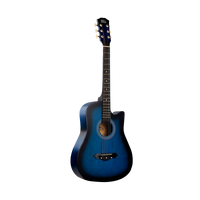 Intern INT-38C-BL | 38" Acoustic Guitar Kit - Blue Matte Finish