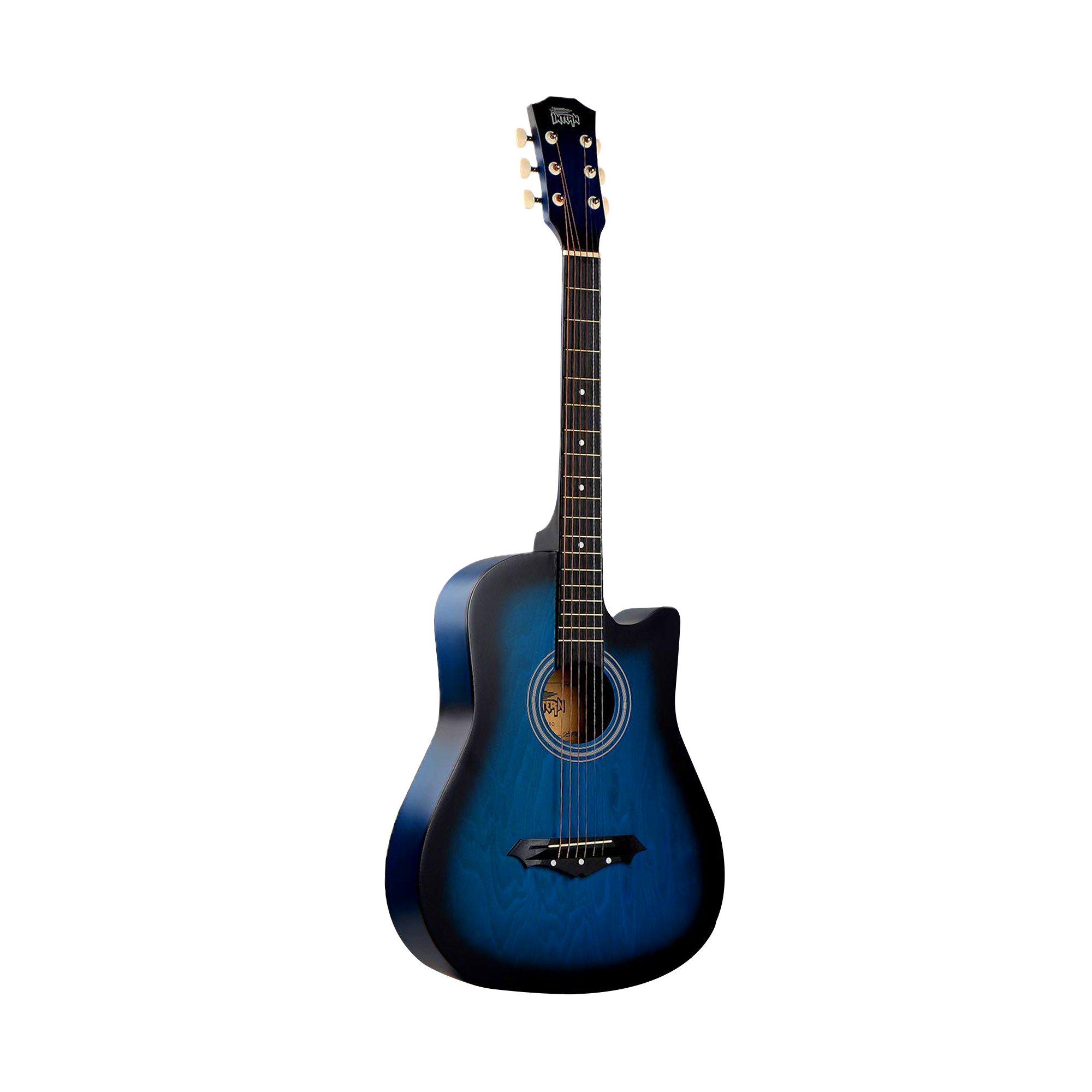 Intern INT-38C-BL | 38" Acoustic Guitar Kit - Blue Matte Finish