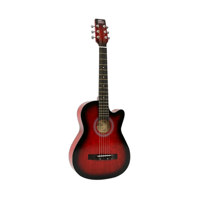 Intern INT-38C-RD | 38" Acoustic Guitar Kit - Red Matte Finish
