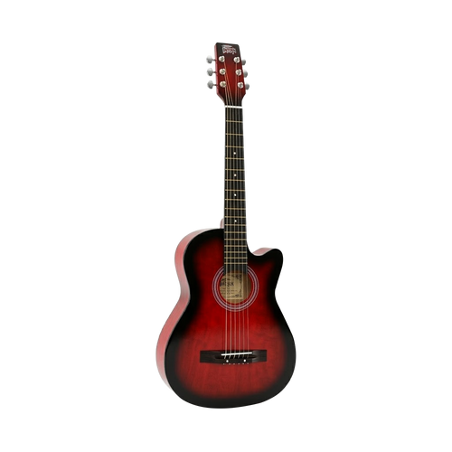 Intern INT-38C-RD | 38" Acoustic Guitar Kit - Red Matte Finish