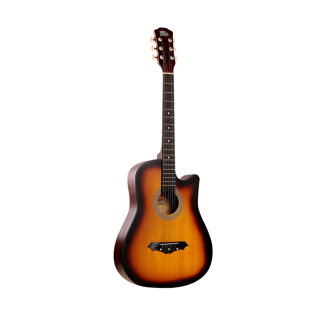 Intern INT-38C-SB | 38" Acoustic Guitar Kit - Sunbrust Matte Finish