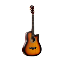 Intern INT-38C-SB | 38" Acoustic Guitar Kit - Sunbrust Matte Finish