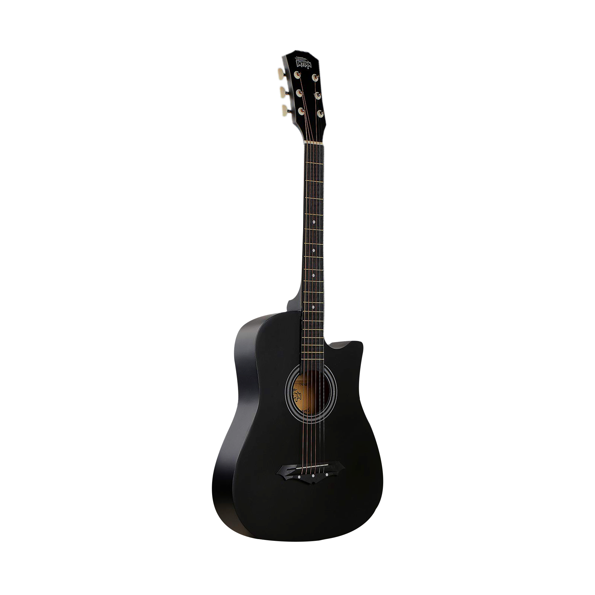 Intern INT-38C-BK | 38" Acoustic Guitar Kit - Matte Black Finish
