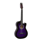 Intern INT-38C-VTS | 38" Acoustic Guitar Kit - Violet Matte Finish