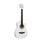 Intern INT-38C-WH | 38" Acoustic Guitar Kit - White Matte Finish